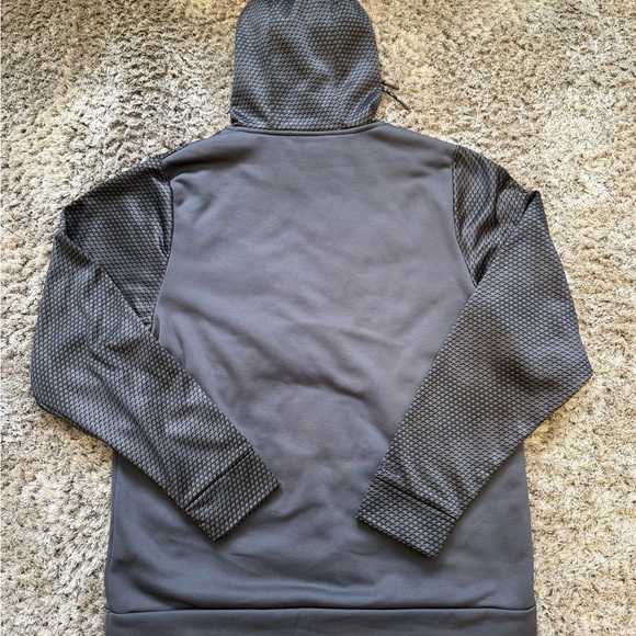 Under Armour Textured Gray Hoodie Size L - Picture 8 of 8